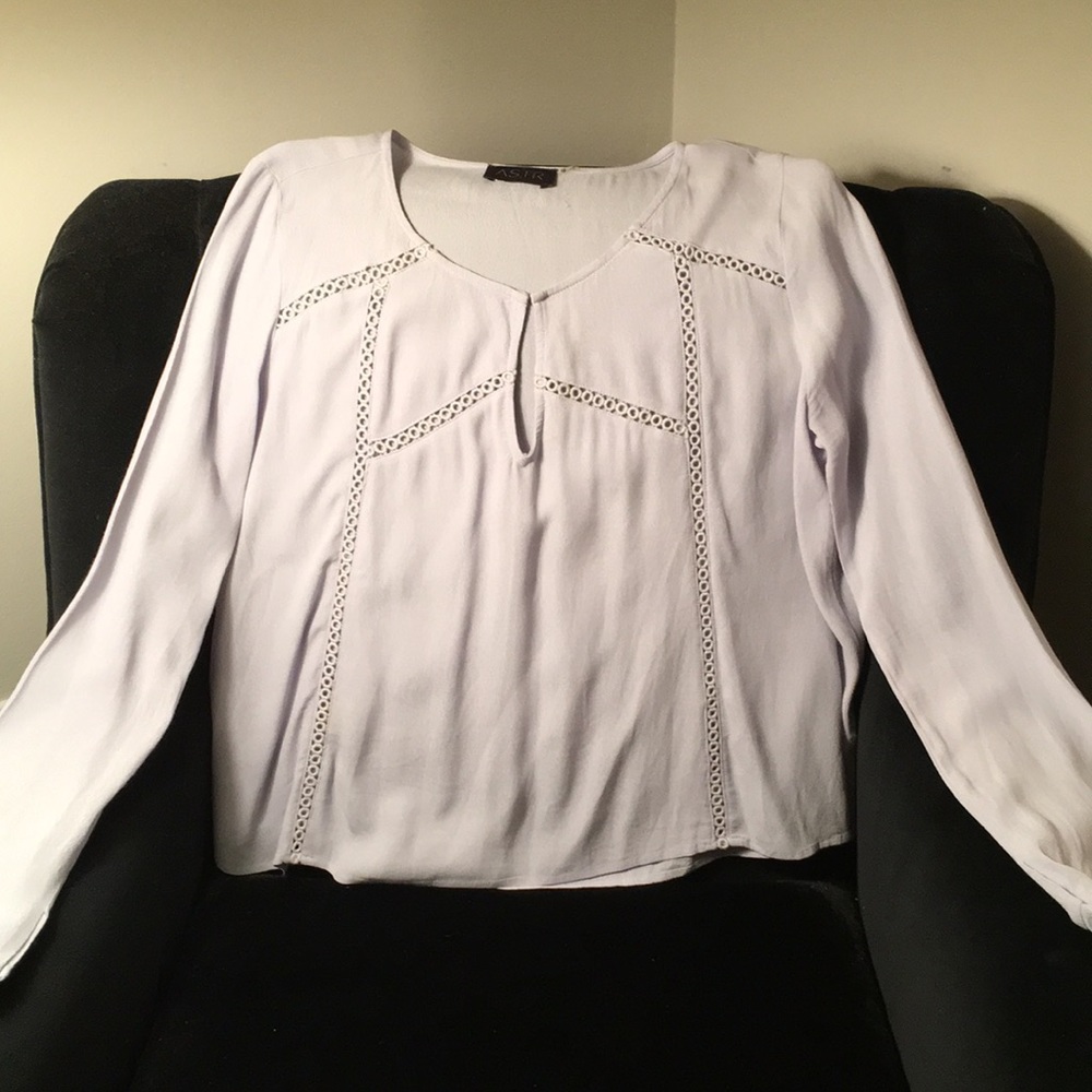 ASTR Slate Blue Blouse